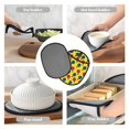 thumbnail image 7 of Pofeuu Colorful Ping Pong Print Silicone Pot Mat Mitten With Hanging Loop Heat Resistant Oven Mitts Non-Slip Bbq Baking Smoking Potholders, 7 of 7