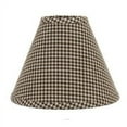 thumbnail image 2 of Newbury Gingham Black 14" Washer Fabric Lamp Shade by Raghu, 2 of 3