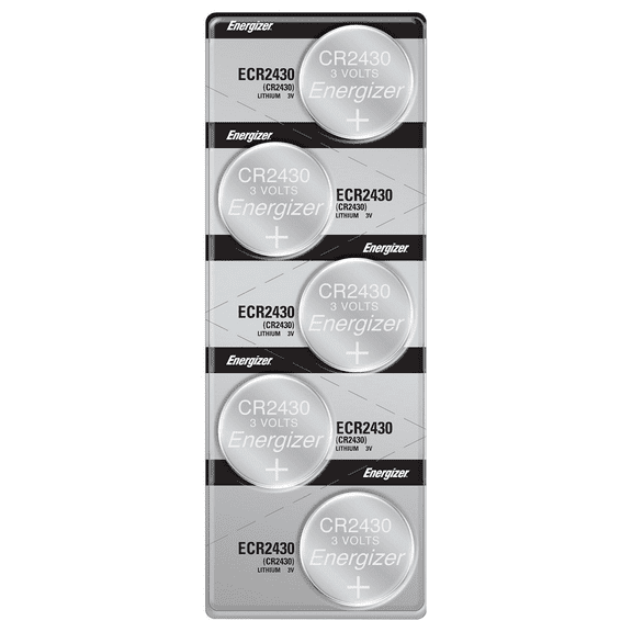 Energizer CR2430 3V Lithium Coin Cell Battery (5 Count)