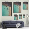 thumbnail image 5 of AE Aerial Beach Ocean Canvas Wall Art (16X24 inch) | Framed Nature Canvas Wall Art Pictures & Photos for Living Room, Bedroom, Bathroom & Kitchen | UL & FSC Certified INK & Material | Made in USA, 5 of 8