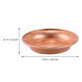 thumbnail image 2 of icolorfuled Tibetan Copper Plate Copper Rose Gold Religious Offering 1Set, 2 of 6