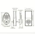 thumbnail image 2 of NOQIZ Pêne Dormant à Clavier Électronique, Verrouillage Automatique, 50 Codes Utilisateur, Clavier Rétroéclairé, Installation Simple, Sécurité IP54 Étanche, Serrure Intelligente pour Porte d'Entrée, Maison, Appartement - M30 SN, 2 of 4