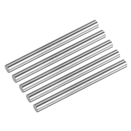 

Uxcell 5x60mm(Dia -0/-0.01mm) Round Steel Rod 63-65 HRC HSS Lathe Bar Tool 5Pack