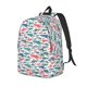 thumbnail image 1 of Disketp Colorful Shark Mochila de Lona Estampada, Mochila Escolar de Viaje Ligera para Estudiantes y Portátil-Medium, 1 of 5