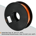 thumbnail image 4 of Uxcell 3D Printer Filament 1.75mm TPU Filaments Dimensional Accuracy +/- 0.05mm Orange, 4 of 6