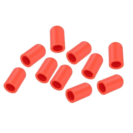 Drum Mute Drumstick Silent Tip Drum Dampener Silicone Rubber Practice Percussion Tips Mute Red 10 Pack