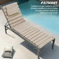 thumbnail image 6 of Pellebant Outdoor Set of 2 Chaise Lounge Cushions with Headrest for Patio Furniture,71"L x 23"W x 1"T Beige, 6 of 11
