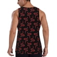 thumbnail image 3 of Fotbe Red Snake Pattern Men's Quick Dry Workout Tank Top Gym Muscle Tee Fitness Bodybuilding Sleeveless T Shirt Breathable Workout Shirt-3X-Large, 3 of 9