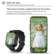 Cwcwfhzh Kids Smart Watch 36 mm Black Case with Black Band