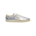 thumbnail image 1 of Tenis Veja para mujer color plateado con logo blanco, agujetas blancas y suela de goma, 1 of 4