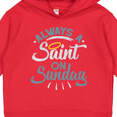 thumbnail image 3 of Inktastic Saint on Sunday Toddler Hoodie, 3 of 4