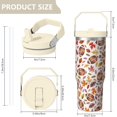 thumbnail image 4 of 30 Oz Tumbler Maple Leaf Rugby in Autumn Tumbler with Lid and Straw, Birthday Gift Cup for Friend Women Men Coffee Travel Mug Thanksgiving Day Halloween Christmas Gift Water Bottle, 4 of 7