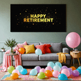thumbnail image 5 of Black Background with Golden Stars Happy Retirement Banner Party Decoration Retirement Party Supplies Photography Props Backdrop Decor for Retirement Celebration Event Gathering, 5 of 8