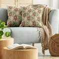 thumbnail image 5 of Ambesonne Abstract Throw Pillow Cover 2 Pack, Geometric Shape Motifs, 18", Beige and Reseda Green, 5 of 5