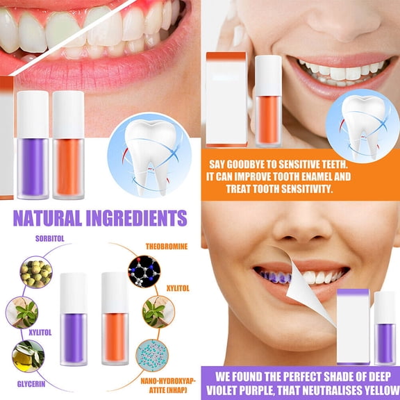 US 2-4 Pcs Intensive Stain Removal Teeth Whitening Repair Kit Smile Perfect