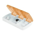 thumbnail image 2 of Unique Bargains 1 Pc 3 Grids Single Row Pill Case Durable for Travel Orange, 2 of 6