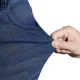 thumbnail image 4 of Pantalones Ajustados De Mezclilla Para Hombre Jeans Rasgados, 4 of 8