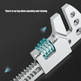 thumbnail image 4 of 10",12",15" F-type Wrench Right Angled Wide Jaw Opening Adjustable Spanner Wrench Tool for Household Repair, 4 of 9