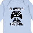thumbnail image 4 of Inktastic Player 3 Has Joined the Game Boys or Girls Long Sleeve Baby Bodysuit, 4 of 5