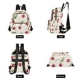 thumbnail image 4 of FORMRS Mini Backpack Purse for Women Travel Daypack Casual Shoulder Bag, Beige Cherry, 4 of 7