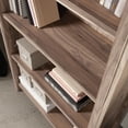 thumbnail image 5 of Worksense by Sauder Woodburn 5-Shelf Display Bookcase, Washed Walnut Finish, 5 of 9