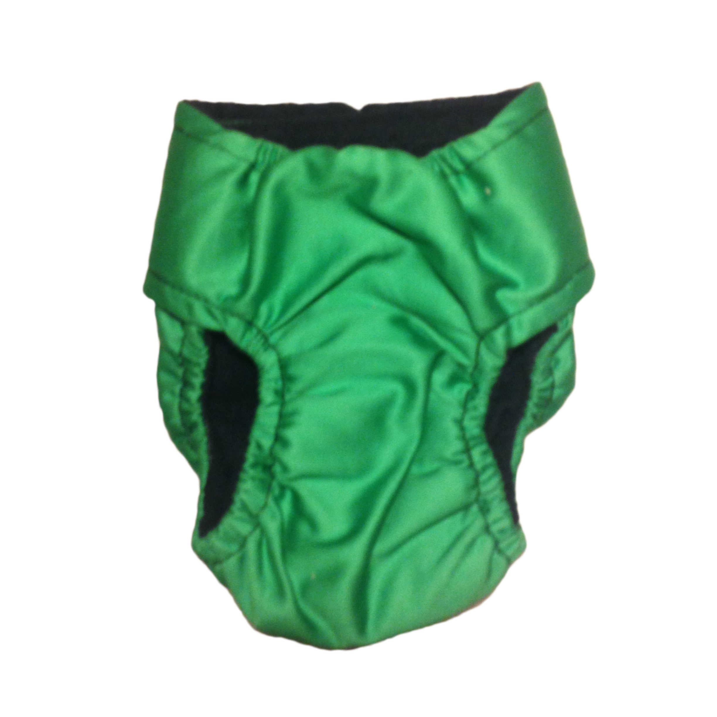 Barkertime Solid Green Washable Dog Diaper - Made in USA