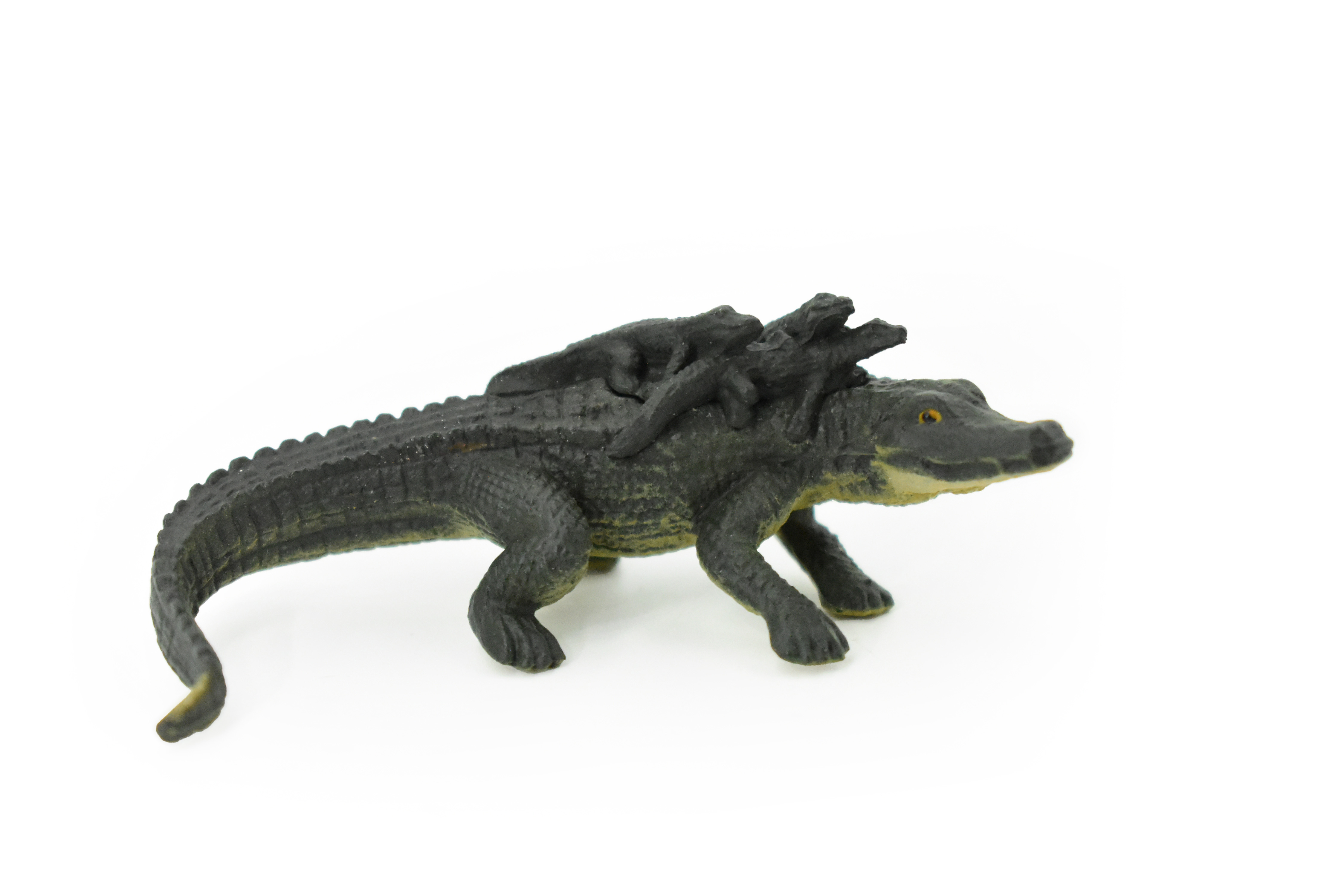 Alligator, Crocodile, 3 Juvenile Alligators, Rubber Toy Reptile