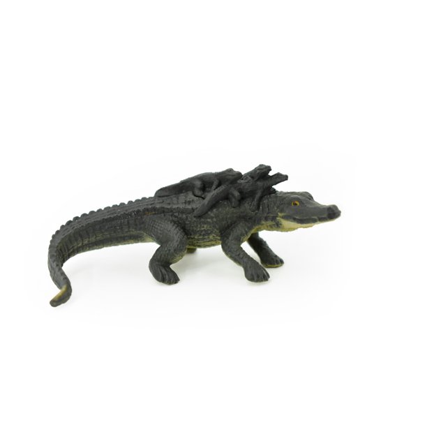 Alligator, Crocodile, 3 Juvenile Alligators, Rubber Toy Reptile