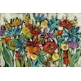 thumbnail image 2 of Vassileva, Silvia 32x23 Black Ornate Wood Framed with Double Matting Museum Art Print Titled - Confetti Floral I, 2 of 4