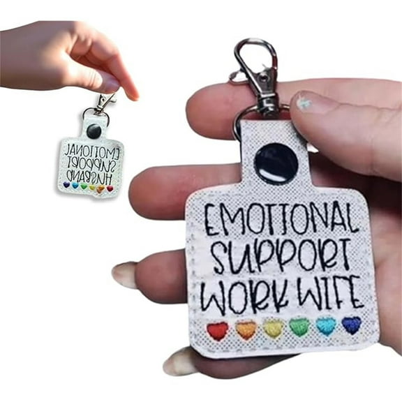 Vikakiooze Keychain Gift for Man Women, Emotional Support Rainbows Hearts Keychain Colorful Keychain Car Key Keychain Easy to Carry