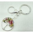 thumbnail image 1 of Hot Selling Natural Gem Stone Crystal Quartz fluorite lapis amethyst 7 Chakra Round 30MM Life Of Tree Pendant Keychain Chain tzw, 1 of 6
