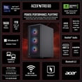 thumbnail image 5 of Acer Nitro 60 Gaming Desktop, Intel Core Ultra 5 Processor 225F, NVIDIA GeForce RTX 5060 8GB, 16GB DDR5, 1TB SSD, Black, N60-651-UR21, 5 of 12