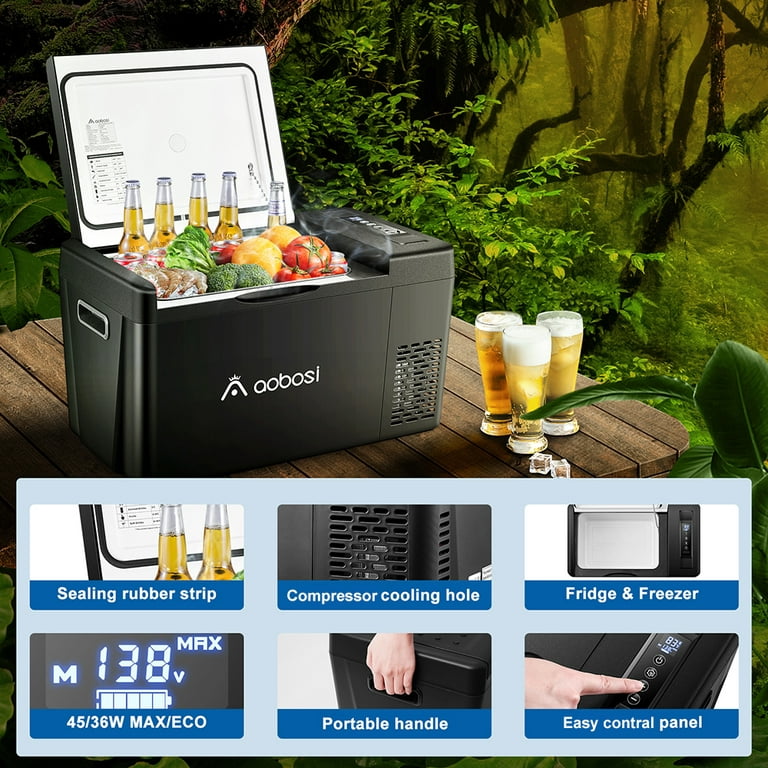 Powerology Portable Fridge and Freezer, 2 in 1 Portable Heavy Duty and Easy  to use Refrigerator for