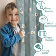 thumbnail image 3 of Blackout Kids Curtains,Pioneer Flower Floral Print Pattern Childrens Insulated Curtains Set Of 2,Bedroom Essentials,Toddler Room Decor 42"x63", 3 of 5