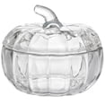 thumbnail image 2 of Glass Pumpkin Jar,Pumpkin Shaped Glass Storage Bowl with Lid,Pumpkin Dust‑Proof Glass Storage Vessel,Multi‑Purpose Glass Canister with Matching Pumpkin Lid,5.7x4.7 Inch Storage Container for Candy, 2 of 2
