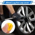 thumbnail image 3 of Unique Bargains 1 Set Silicone 17mm Outer Wheel Lug Nut Bolt with Removal Clamp Yellow, 3 of 7