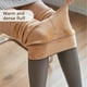 thumbnail image 3 of Minnieouse Leggings cálidos para mujer Otoño Invierno terciopelo moda térmica Sexy cintura alta adelgazamiento pierna medias pantimedias Prendas para la parte inferior del cuerpo Café 320g Tipo 1, 3 of 6