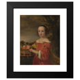 thumbnail image 2 of Ferdinand Bol 12x14 Black Modern Framed Museum Art Print Titled - Petronella Elias (1648-1667) with a Basket of Fruit (1657), 2 of 5