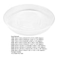 thumbnail image 4 of 10Pcs Plastic Flower Pot Drip Trays Clear Round Shape Creative Saucers Decor, 4 of 8
