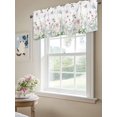 thumbnail image 6 of Valance Curtains for Kitchen Windows Retro Garden Flowers PlantsRod Pocket Valance Farmhouse Watercolor FloralShort Window Curtain Topper for Bedroom Living Room Bathroom 54x18in,1&nbsp;Panel, 6 of 9
