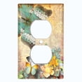thumbnail image 2 of Metal Light Switch Plate Cover Floral Nature Butterfly Scripture Damask BUT035, 2 of 13
