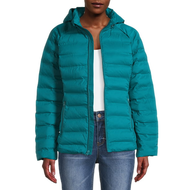 Time and Tru - TIME AND TRU WOMEN'S PACKABLE STRETCH PUFFER JACKET ...