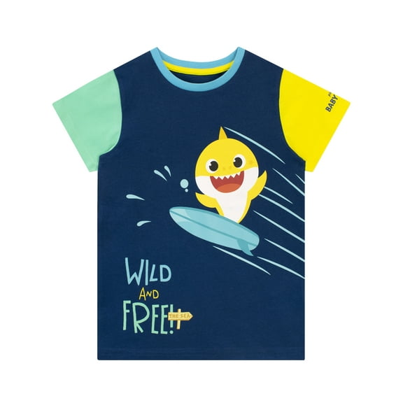 Baby Shark Boys Short Sleeve T-Shirt Sizes 18M-6