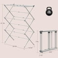 thumbnail image 2 of Drying Rack for Laundry, Foldable Clothes Drying Rack, Small Collapsible Dry Rack for Clothes, Use for Indoor & Outdoor Drying Clothes, 40"x29"x14.5"(White), 2 of 7