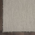 thumbnail image 6 of Nourison Courtyard Indoor/Outdoor Ivory/Charcoal 5' x Square Area Rug (5 Square), 6 of 9