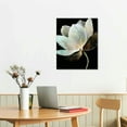 thumbnail image 3 of JEUXUS  Lotus Flower Canvas Wall Art Starry Universe Space Picture Bathroom Decor Flower Painting Framed Creative Painting Artwork Bedroom Decor 3Panel, 3 of 5