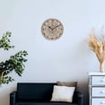 thumbnail image 4 of Silent Wall Clock 34cm/13.39in Round Wall Clock Boho Bohemia Hanging Clock for Home Living Room Bedroom Kitchen Non Ticking Battery Operated Living Room Mute Clock, 4 of 5
