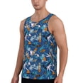 thumbnail image 2 of Goofa Hawaiian Style Pattern Men's Workout Tank Top Slim-Fit Tank Quick Dry Fit Muscle Tank Top Beach Tank Top Bodybuilding Sleeveless T Shirt-3X-Large, 2 of 7