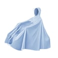 thumbnail image 4 of Poncho de lluvia para motocicleta, con capucha y doble máscara reutilizable sin cubierta de espejo, 4 of 6