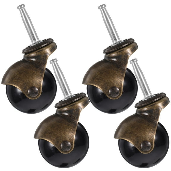NIYANGLE 4Pcs Caster Wheels for Furniture with 360 Degree Rotation and 11 00X5 00X4 00Cm Size in Black Color